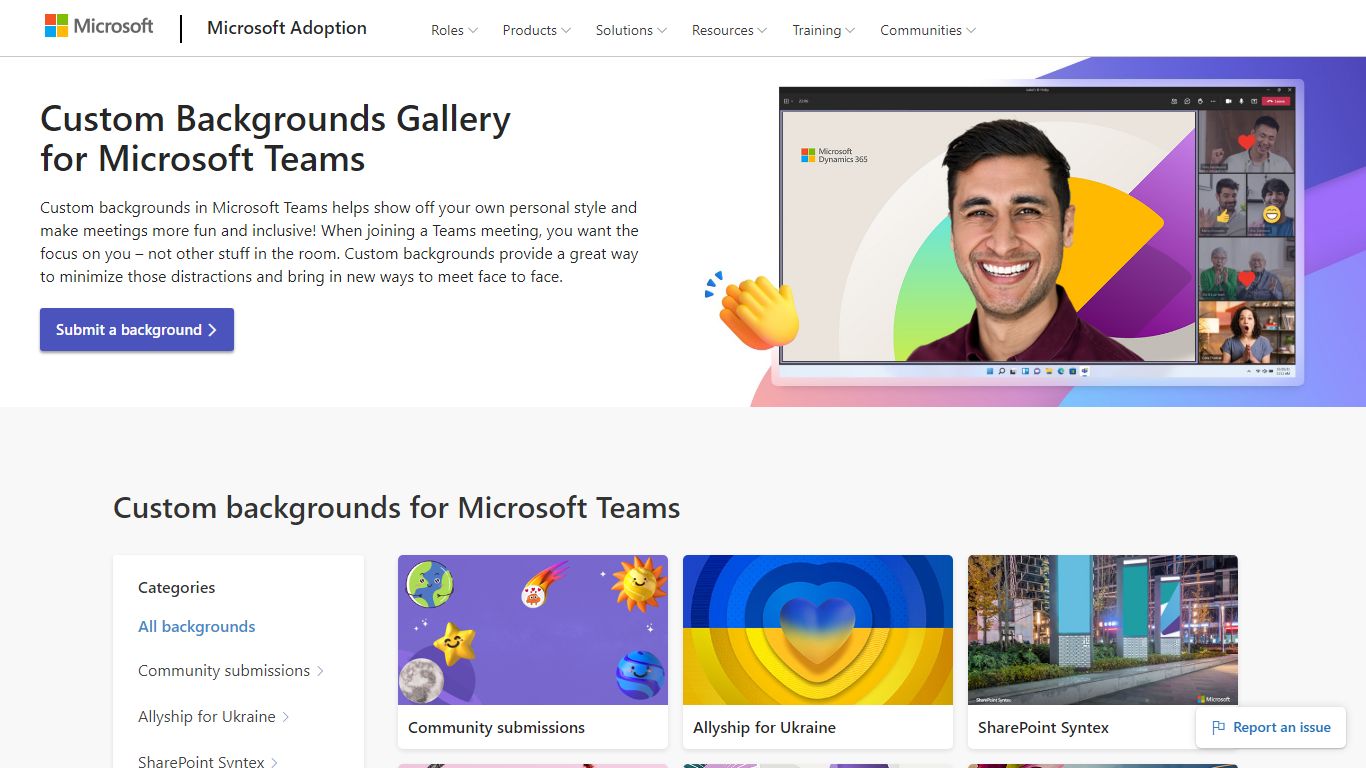 Custom backgrounds gallery for Microsoft Teams – Microsoft Adoption
